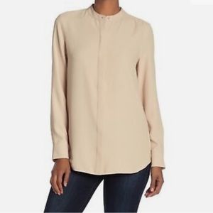 Equipment Cherine Long Sleeve Crepe Blouse